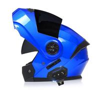 Frcychri Modulari Bluetooth Casco Moto Omologato ECE, Integrale Flip Up Doppia Visiera, Casco Modulare Scooter, Adulti Uomo Donna L,Medium