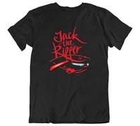 FRDE265wdx Jack The Ripper Horror T-Shirt Black M
