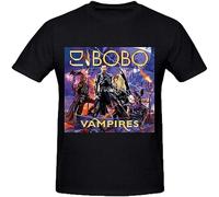 FRDE265wdx kute Dj Bobo Vampires Men Printed T Shirts Black L