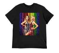 FRDE265wdx Kylie & Dannii Minogue Pride Rainbow T-Shirt Black XXL