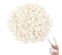 Frdelma Lettini per dita, Mano Lattice Copri in Impermeabile Proteggi Dita in Copridita per dito ferito, dito incrinato, nail art, fai da te, artigianato (bianco)