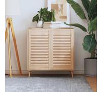 Frdhee Ante per armadio da cucina, design a lamelle 2 pezzi, 69 x 39,4 cm, in legno massiccio, per guardaroba, cucina o soggiorno