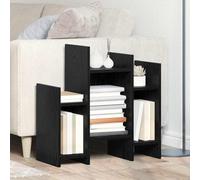 Frdhee Armadietto angolare da cucina, piccolo, colore nero, effetto rovere, 60 x 26 x 60 cm, per sala da pranzo e ufficio