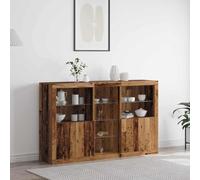 Frdhee Armadietto da cucina, credenza, armadio a buffet, armadio da cucina, credenza in legno anticato 162 x 37 x 100 cm, materiale in legno per corridoio, cucina, bar, sala da pranzo