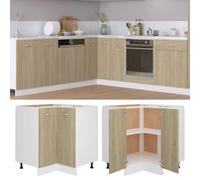 Frdhee Armadio angolare da cucina, mobiletto angolare in rovere di Lione, 75,5 x 75,5 x 81,5 cm, in legno per cucina, sala da pranzo, soggiorno