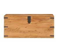 Frdhee Armadio Contenitore, Baule Cassapanche Multibox, Baule 90x40x40 cm in Legno Massello di Acacia Per Soggiorno Entrata Cucina Angolo Relax Ottimizzazione Dello Spazio