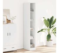 Frdhee Armadio Guardaroba, Armadio Bianco 30x50x200 cm in Legno tecnico Armadio Salvaspazio per Camera Da Letto E Spogliatoio Soggiorno