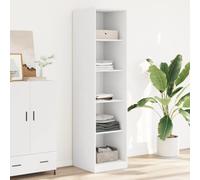 Frdhee Armadio Guardaroba, Armadio Bianco 50x50x200 cm in Legno tecnico Armadio Salvaspazio per Camera Da Letto E Spogliatoio Soggiorno