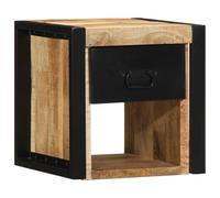 Frdhee Comodino Sottile, Comodini Salvaspazio, Comodini 2 pz 40x35x40 cm in Legno Massello di Mango Grezzo Tavolino Con Cassetto Per Accanto Al Letto Nella Camera Degli Ospiti Necessari per Il Riposo
