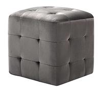 Frdhee Comodino Sottile, Comodini Salvaspazio, Comodini 2 pz Grigio 30x30x30 cm in Tessuto Vellutato Tavolino Con Cassetto Per Accanto Al Letto Nella Camera Degli Ospiti Necessari per Il Riposo