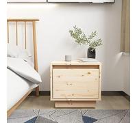 Frdhee Comodino Sottile, Comodini Salvaspazio, Comodino 35x34x32 cm in Legno Massello di Pino Tavolino Con Cassetto Per Accanto Al Letto Nella Camera Da Letto Necessari per Il Riposo