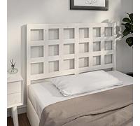 Frdhee Copri Testata Letto Headboard Cover per Camera, Testiera per Letto Bianca 125,5x4x100 cm Legno Massello di Pino