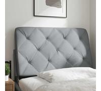 Frdhee Copritestata Letto Decorazione per Camera, Cuscino Testiera Grigio Chiaro 90 cm in Tessuto