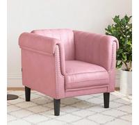 Frdhee Divano moderno, divani, poltrone da letto, divano da pavimento, poltrona in velluto rosa per camera da letto, balcone, ufficio, piccola stanza