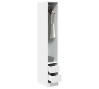 Frdhee Guardaroba Salvaspazio, Armadio Bianco 30x50x200 cm in Legno Multistrato Armadio Moderno per Camera Da Letto E Spogliatoio Soggiorno