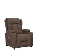 Frdhee Lettino massaggiante, poltrona massaggiante con supporto per alzarsi, in tessuto tortora, per soggiorno e camera da letto