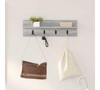 Frdhee Libreria da parete per soggiorno, colore grigio, 60 x 10,5 x 18 cm, per cornici, articoli decorativi, barattoli per spezie