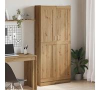 Frdhee Libreria Verticale a Colonna Da Terra Moderno, Credenza Alta Rovere Artigianale 82,5x30,5x185 cm in Truciolato