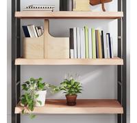 Frdhee Mensola piccola da parete, 80 x 50 x (2 - 6 cm, in legno massello di quercia, non trattato, per camera da letto, sala giochi, soggiorno, bagno, sala da pranzo, ufficio