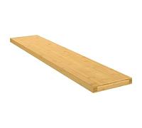 Frdhee Mensola sospesa da bagno, 100 x 20 x 4 cm, in bambù, da appendere per cornici, articoli decorativi, barattoli per spezie