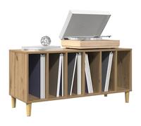 Frdhee Mobiletto Ingresso, Mobile Porta Dischi Rovere Artigianale 100x38x48 cm Multistrato Mobiletti Moderno per Salotto Studio Ufficio Sala Da Pranzo