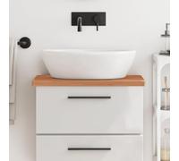 Frdhee Mobili da bagno, mobile da bagno, mobile da bagno, lavabo 60 x 40 x 2,5 cm, in legno massello di faggio, per bagno, ospiti, WC, bagno, facile da montare