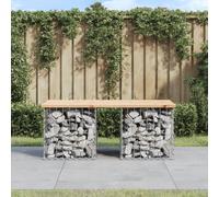 Frdhee Panca per Patio a Più Posti, Panchina Da Giardino, Panca Giardino Design Gabbione 103x44x42 cm Legno Massello Pino Sedia a Banco Per Balcone Godersi Il Sole in Spazio