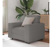 Frdhee Piccolo mobile da soggiorno, poltrona grigio chiaro, 60 cm, tessuto in velluto a coste, per soggiorno, ufficio, stanza, salotto, camera da letto