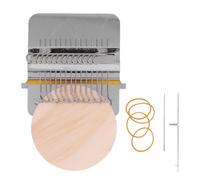 Frdhee Piccolo telaio per la riparazione di calzini, rammendo Speedweve tipo Weaving Tool piccolo tessitrice patchmaker Loom Machine per kit di riparazione artistica artigianale (14 ganci)
