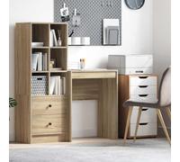 Frdhee Scrivania per bambini, in legno di quercia, 60 x 40 x 76 cm, per ufficio, studio, camera da letto