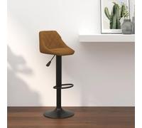 Frdhee Sedia da bar Sedia per tavolo da toeletta, sgabello da bar marrone velluto cosmetico sedia per cucina, soggiorno, sala da pranzo