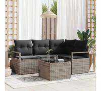 Frdhee Set di 5 sedie da giardino, per balcone, balcone, in rattan sintetico, per giardino, terrazza e balcone, può essere assemblato rapidamente