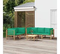 Frdhee Set di conversazioni per la terrazza, per esterni, mobili da giardino, mobili da giardino, mobili da terrazza, 6 pezzi