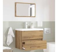Frdhee Set di mobili da bagno, 2 mobili da bagno, rovere artisano, 57 x 37 x 45 cm, set di mobili da bagno per casa, hotel, locanda