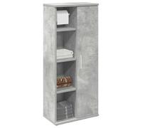 Frdhee Set di mobili da bagno con porta rotelle, grigio cemento, 39 x 22 x 90 cm, set di mobili da bagno per casa, hotel, locanda
