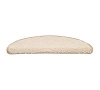 Frdhee Tappetini per scale, 30 pezzi, 56 x 17 x 3 cm, colore crema, semicircolare, antiscivolo, per tutte le scale pulite e lisce