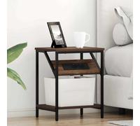 Frdhee Tavolini, comodino, armadietto, comodino, 2 pezzi, rovere marrone, 38 x 30 x 48 cm, materiale in legno, per soggiorno, camera degli ospiti, facile da montare