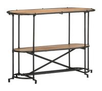 Frdhee Tavolino Da Letto, Tavolo Laterale Da Divano, Tavolo Consolle 110x42x76 cm in Legno Massello di Acacia Per Salotto Camera Da Letto Adattarsi a Spazi Piccoli