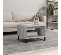 Frdhee Tavolino da salotto, comodino, tavolo, tavolino da caffè, tavolino da caffè grigio, 60 x 50 x 40 cm, materiale in legno per case vacanze, accoglienza ospiti, home office, stile moderno