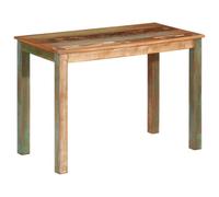 Frdhee Tavolo moderno da pranzo da cucina, tavolo da pranzo, tavolo da pranzo, 110 x 55 x 76 cm, legno antico massiccio, per piccoli spazi, sala da pranzo, cucina, può essere assemblato rapidamente