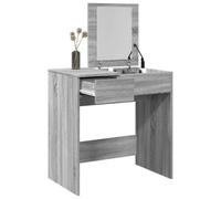 Frdhee Vanity Table - Tavolo da toeletta moderno con specchio, grigio, 73 x 46,5 x 120 cm, per la camera da letto, molto spazio, può essere assemblato rapidamente
