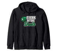 Freak in The Sheets, Contabile Divertente Foglio di calcolo Excel Felpa con Cappuccio