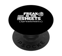 Freak In The Sheets Fogli Di Calcolo Analista Dati Umorismo PopSockets PopGrip Adesivo