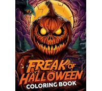 Freak of Halloween Coloring Book: Horror Coloring Pages Featuring Terrifying Monsters, Pumpkin Creatures, Spine-Chilling Scarecrows, and Dark Illustrations for Teens & Adults