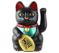 Freak Scene Gatto della Fortuna - Gatto Cinese - Maneki Neko - 15 cm - Nero