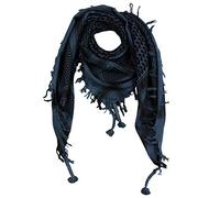 Freak Scene Kefiah - Grigio-Blu Scuro - Nero - 100x100 cm - Shemagh - Sciarpa Arafat Foulard kefiah palestinese 100% Cotone