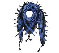 Freak Scene Kefiah - nero - blu - 100x100 cm - Shemagh - Sciarpa Arafat Foulard kefiah palestinese 100% cotone