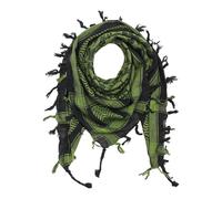 Kefiah Teschi a scacchiera nero verde-verde oliva Shemagh Sciarpa Arafat
