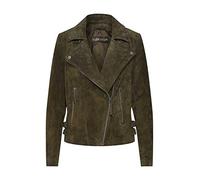 Freaky Nation Giacca in pelle da donna Taxi Driver-fn, Oliva, S-M