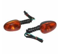 Frecce adattabili per scooter Malaguti 50 F10 2003+ posteriore arancione-nero (c